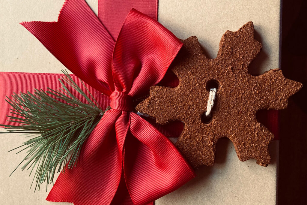 Baked Cinnamon Snowflake Ornament