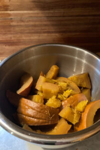 Cooked Pumpkin Slices in Bowl