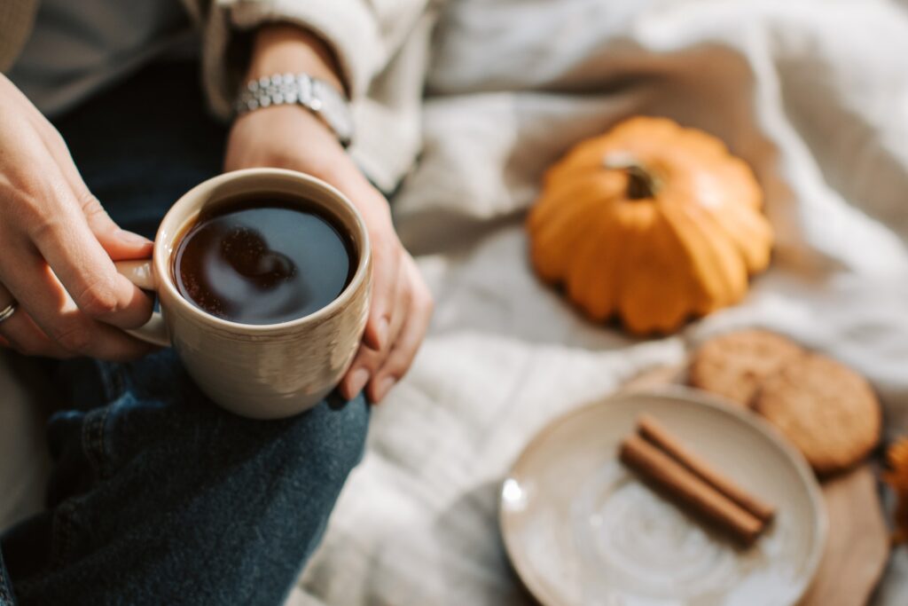 Hot coffee is one of Five Fall Comforting Indulgences