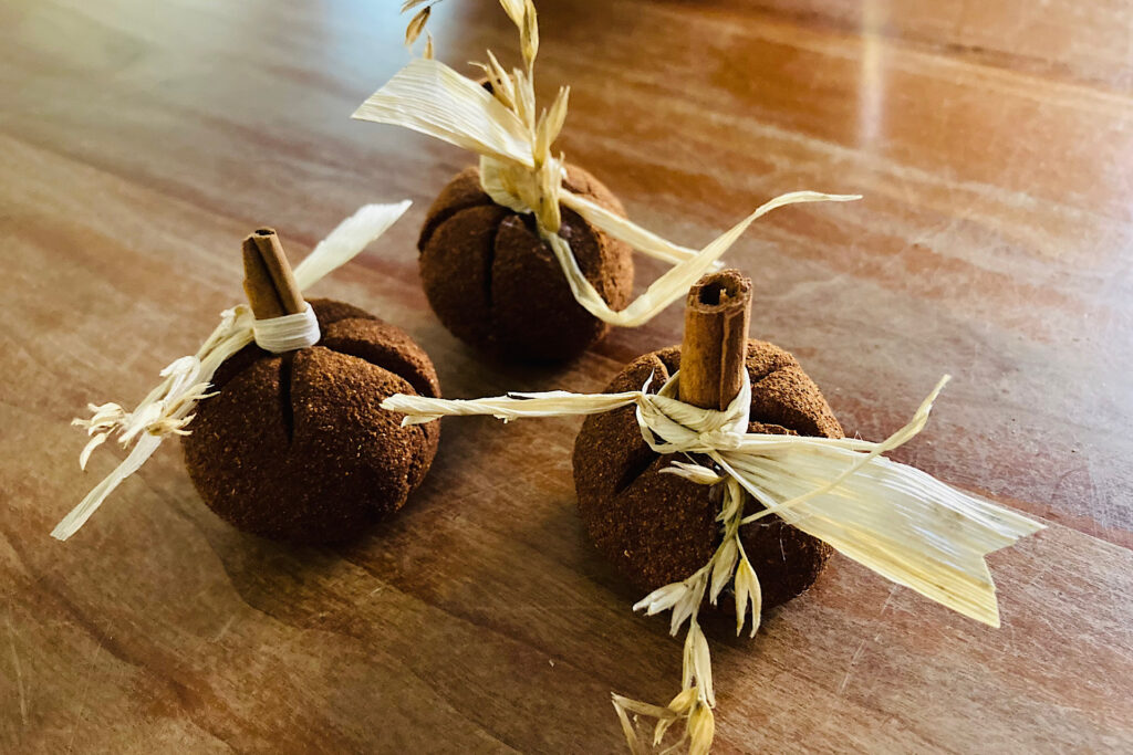 Pumpkins made from Cinnamon Spice