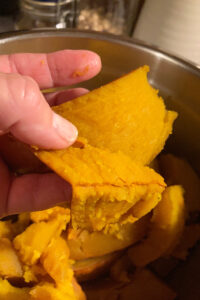 Cooked Pumpkin Peel