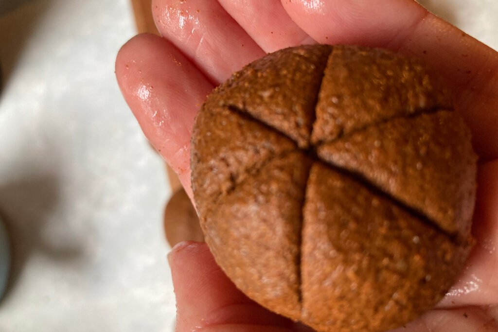 Knife-scored Cinnamon Spice Baked Ornaments