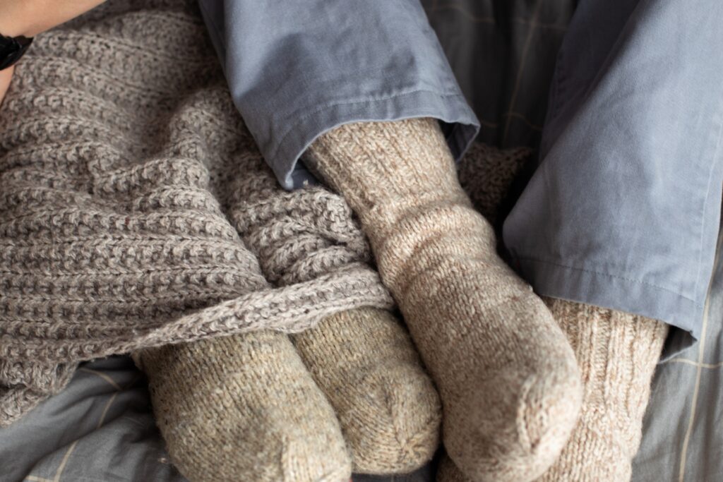 Warm cozy socks