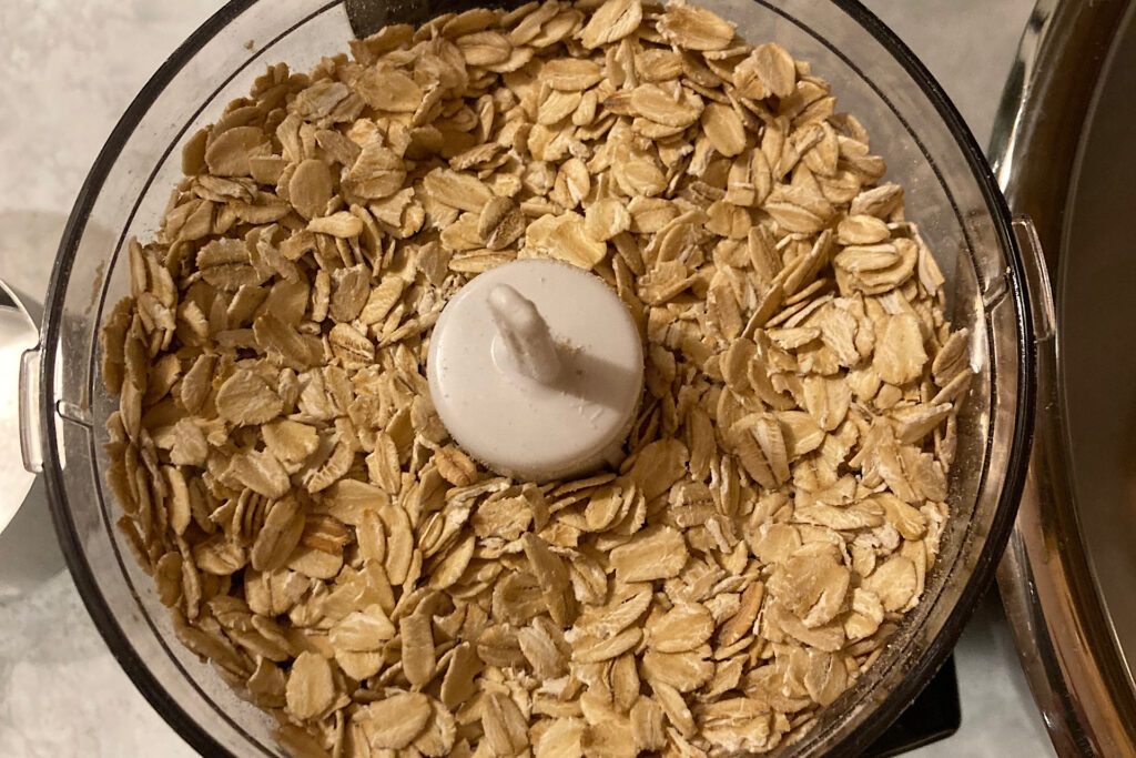 Oats in blender