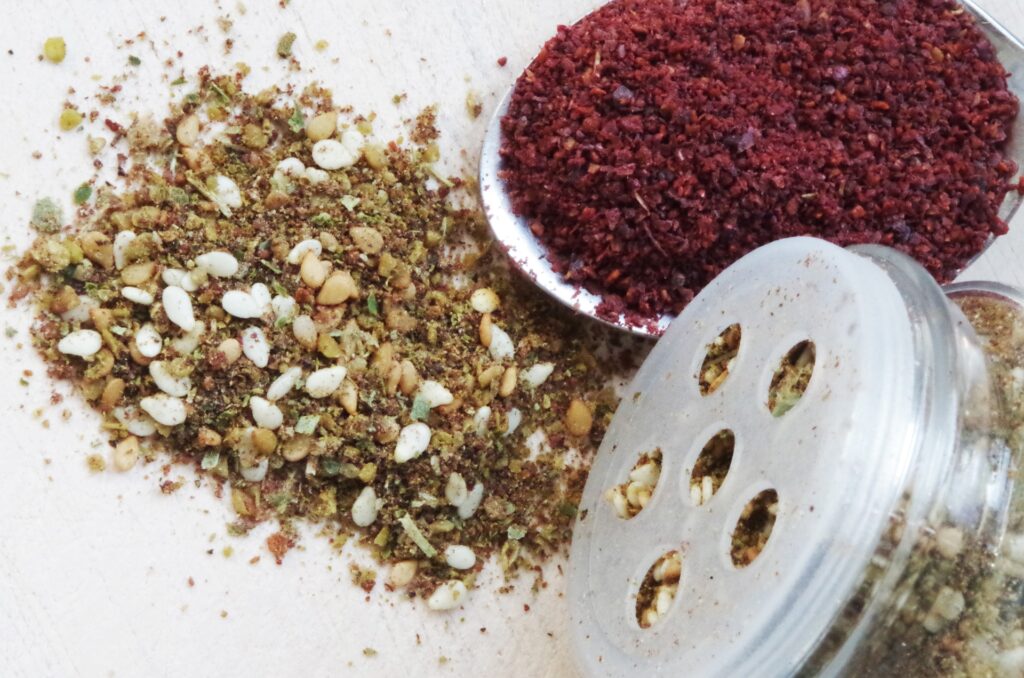 Za'atar spice bottle