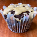 Chocolate Rhubarb Muffin with Lemon Zest