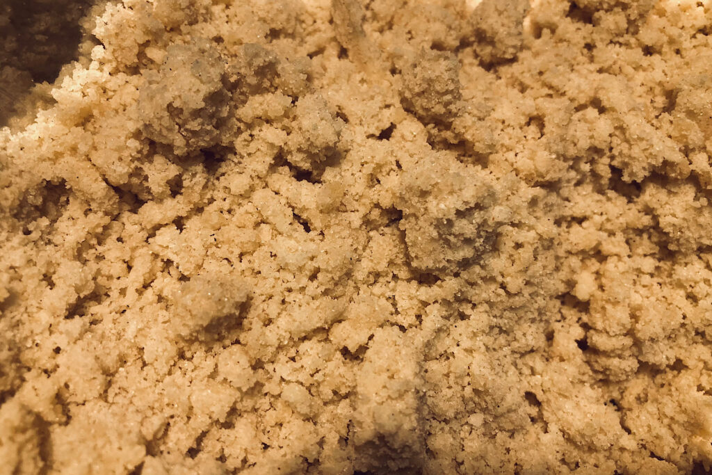 Perfect crumble for tart