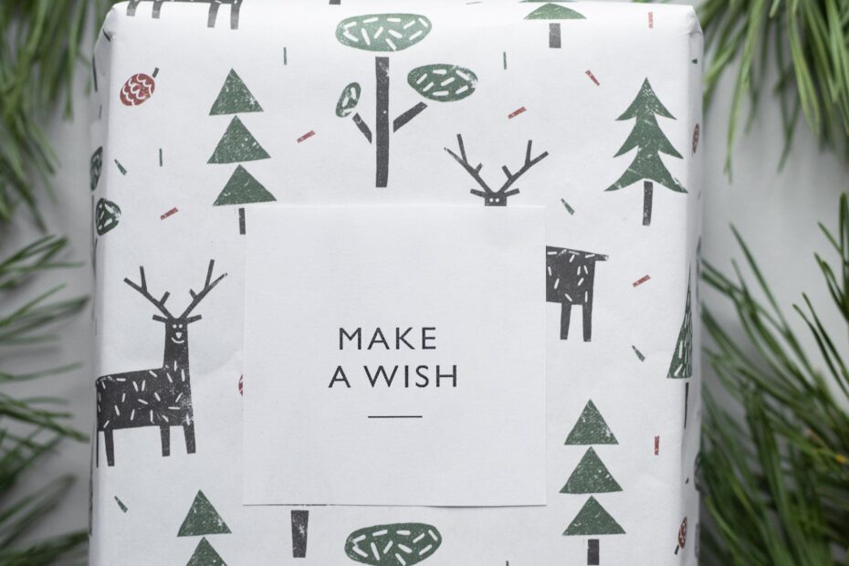 Gift box with Make a Wish Tag