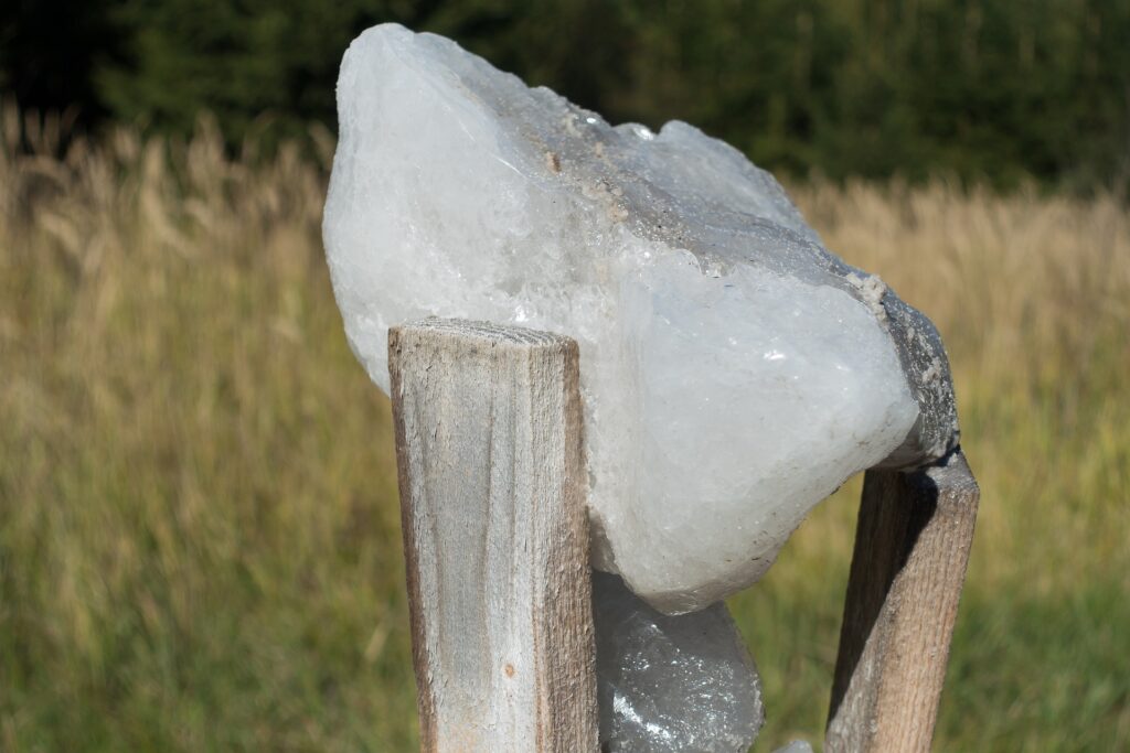 Closeup of salt lick