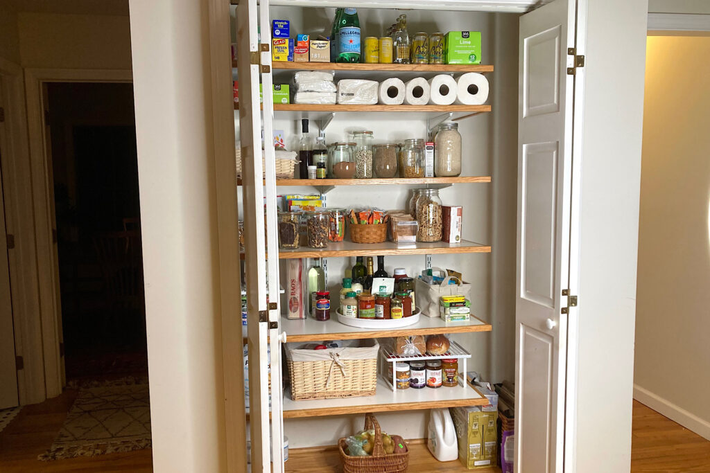 full organized pantry