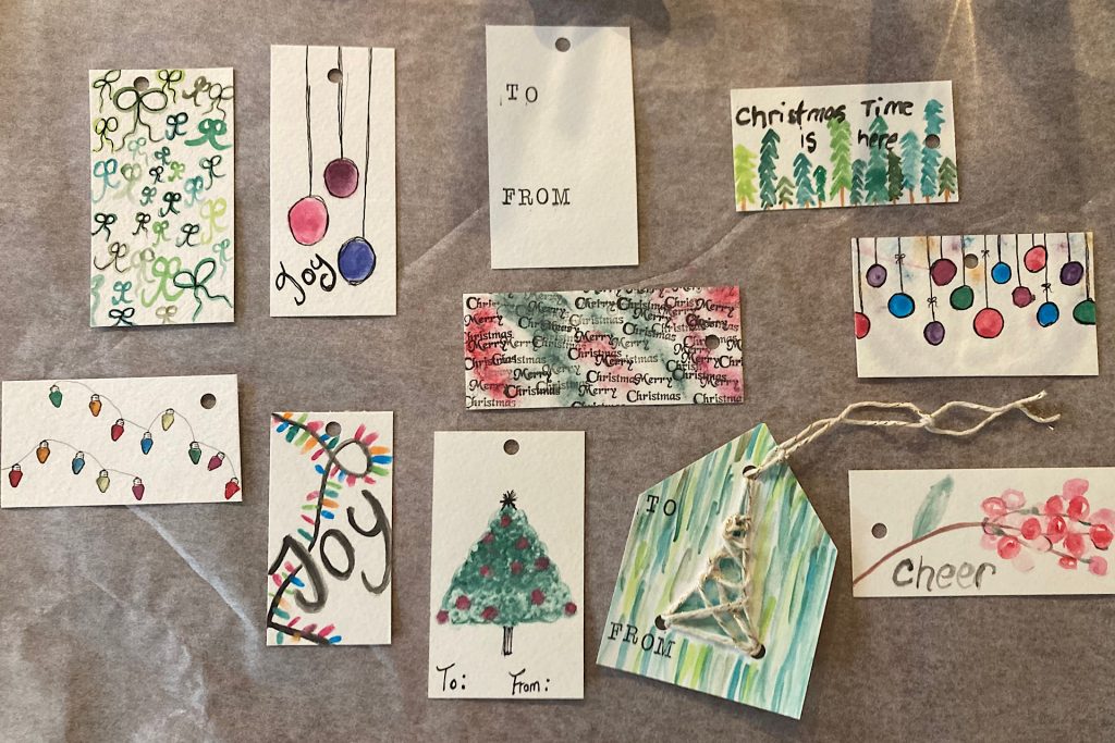 handmade gift tags