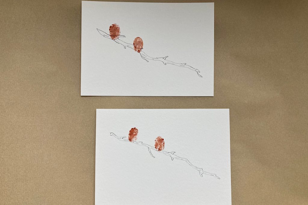 fingerprint bird art - print 2