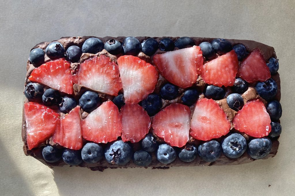 fruit and chocolate freezer brick