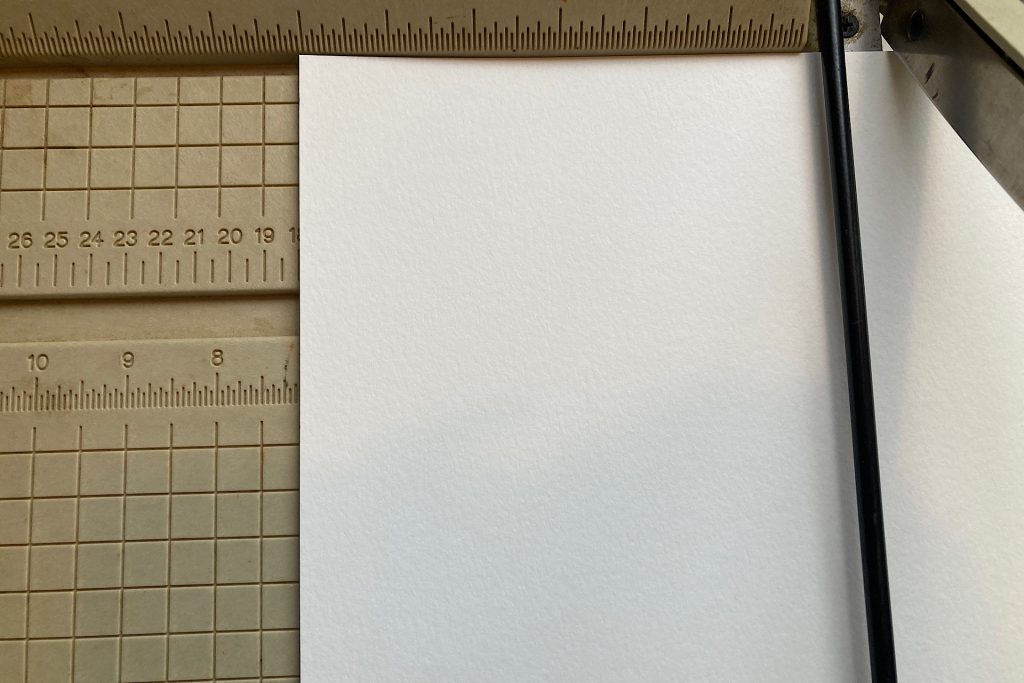 paper cutting 5x7 watercolor paper