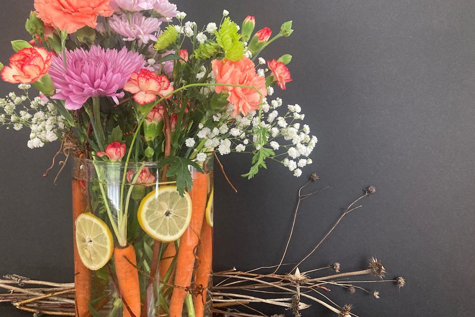 early spring flower arrangement